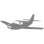 gray airplane icon