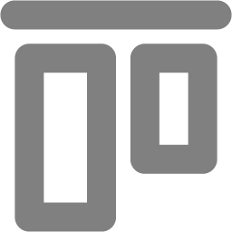 Gray Align Top Icon Free Gray Align Icons