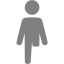 gray amputee icon