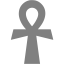 gray ankh icon