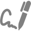 gray autograf icon
