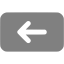 gray backspace icon