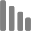 gray bar chart 4 icon