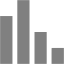 gray bar chart 5 icon