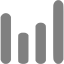 gray bar chart 6 icon