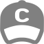 gray baseball cap icon