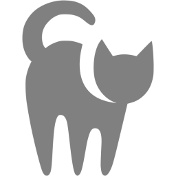 Gray cat icon - Free gray animal icons