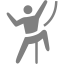 gray climbing icon