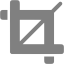 gray crop icon