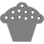 gray cupcake 4 icon
