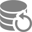 gray data backup icon