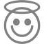 gray emoticon 19 icon