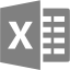 gray excel 3 icon