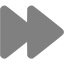 gray fast forward icon