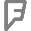 gray foursquare 2 icon