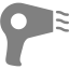 gray hair dryer icon