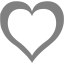 gray heart icon