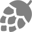 gray hops icon