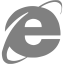 gray internet explorer icon