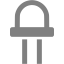 gray led diode icon
