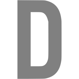 Gray letter d icon - Free gray letter icons