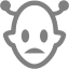 gray martian icon