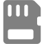 gray memory card icon