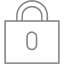 gray padlock 12 icon