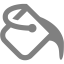 gray paint bucket icon