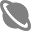 gray planet icon