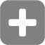 gray plus 6 icon