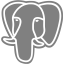 gray postgresql icon