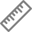 gray ruler icon
