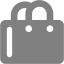 gray shopping bag 2 icon