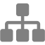 gray sitemap icon