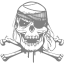 gray skull 25 icon