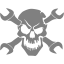 gray skull 42 icon