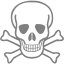 gray skull 47 icon