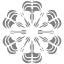 gray snowflake 48 icon