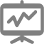 gray statistics icon