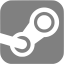 gray steam icon