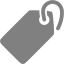 gray tag icon