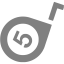 gray tape measure icon