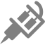 gray tattoo machine icon