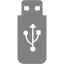 gray usb 2 icon