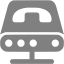 gray voip gateway icon