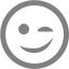 gray wink icon