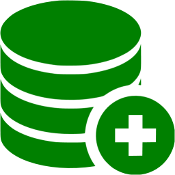 Green Add Database Icon Free Green Database Icons