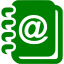 green address book icon