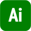 green adobe ai icon